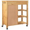 vidaXL Chariot de cuisine MONZA 84x40x88,5 cm bois massif de pin