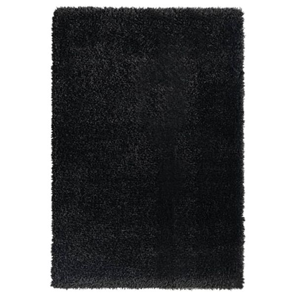 vidaXL Tapis shaggy à poils hauts Noir 160x230 cm 50 mm