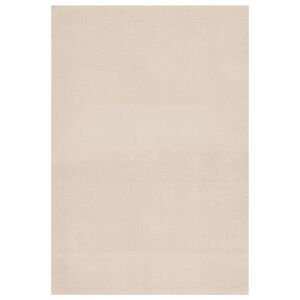 vidaXL Tapis shaggy doux lavable 160x230 cm Antid&eacute;rapant Beige