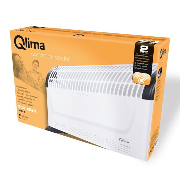 Qlima Convecteur &eacute;lectrique ECH 4020 2000 W blanc