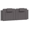 vidaXL Cadre de lit Viana sans matelas gris 140x190 cm similicuir
