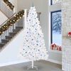 vidaXL Sapin de No&euml;l artificiel avec 300 LED Blanc 300 cm PVC et Acier