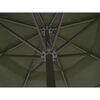 vidaXL Parasol vert aluminium 500 cm