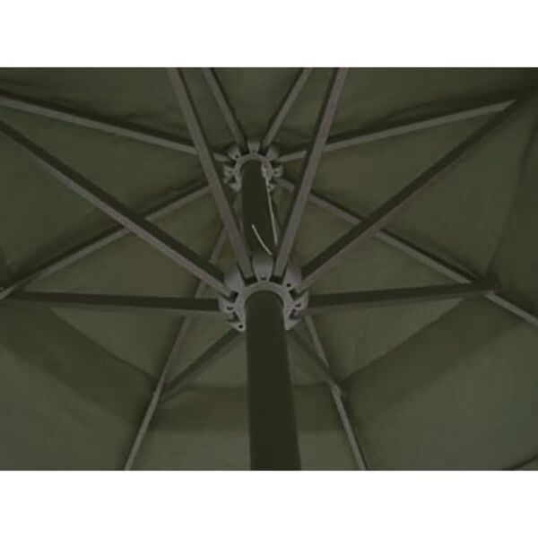 vidaXL Parasol vert aluminium 500 cm