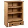 vidaXL Biblioth&egrave;que 80x35x110 cm Bois de pin massif Assortiment Panama