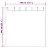 vidaXL Rideaux occultants avec anneaux 2 pcs Vert 140 x 140 cm