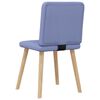 vidaXL Chaises &agrave; manger lot de 4 bleu jean tissu
