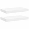 vidaXL &Eacute;tag&egrave;res murales flottantes 2 pcs blanc 40x23,5x3,8 cm MDF
