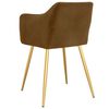 vidaXL Chaises &agrave; manger lot de 6 marron velours