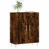vidaXL Buffet ch&ecirc;ne fum&eacute; 69,5x34x90 cm bois d'ing&eacute;nierie