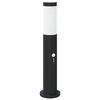 vidaXL Borne lumineuse avec d&eacute;tecteur 50 cm en acier inoxydable IP44