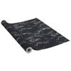 vidaXL Film autoadh&eacute;sif pour meubles Pierre noire 500x90 cm PVC