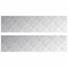vidaXL Nez de marche 2 pc 80 x 20 cm Argent&eacute; Aluminium Rectangulaire