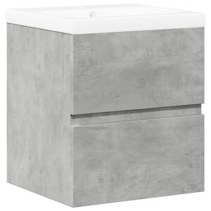 vidaXL Ensemble de meubles de salle de bain 2 pcs gris b&eacute;ton