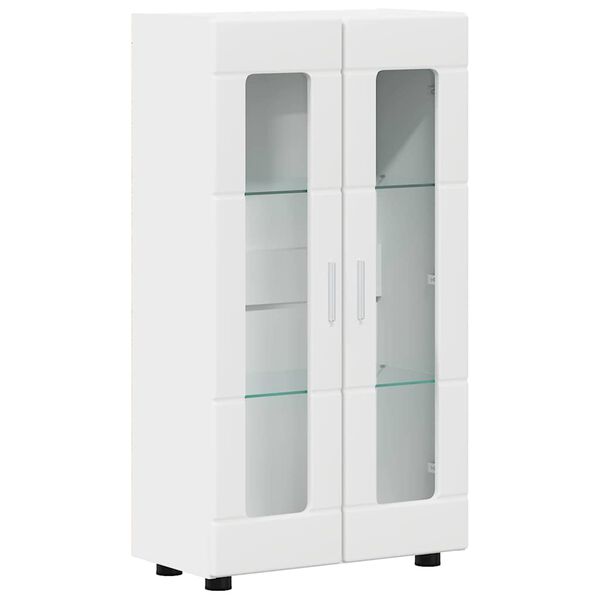 vidaXL Buffet FLORIN Blanc 55,5 x 29 x 103 cm Bois d'ing&eacute;nierie
