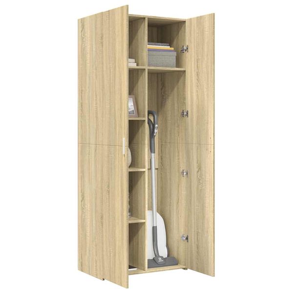 vidaXL Buffet haut ch&ecirc;ne sonoma 70x42,5x185 cm bois d'ing&eacute;nierie