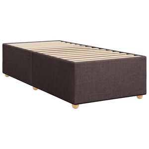 vidaXL Cadre de lit sans matelas marron fonc&eacute; 90x200 cm tissu