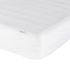 vidaXL Lit avec matelas Hanko gris foncé 80x200 cm tissu