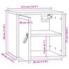 vidaXL Armoires murales 2 pcs Blanc 31,5x30x30 cm Bois de pin massif