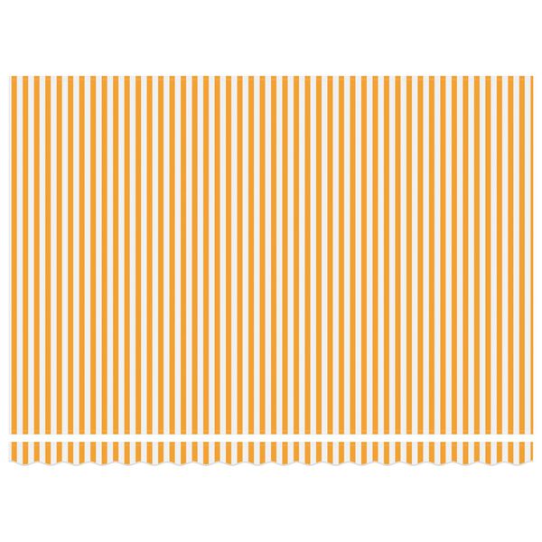 vidaXL Auvent R&eacute;tractable Jaune et blanc 450 &times; 300 cm