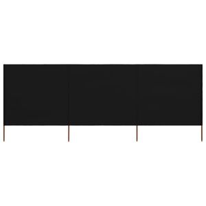 vidaXL Paravent 3 panneaux Tissu 400 x 120 cm Noir