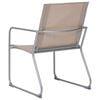vidaXL Salon de jardin 4 pcs Tissu et acier Taupe