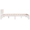 vidaXL Cadre de lit sans matelas blanc bois de pin massif 120x200 cm