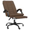 vidaXL Fauteuil inclinable de bureau Marron Tissu