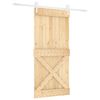 vidaXL Porte coulissante Naturel et Blanc 95 x 210 cm