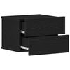 vidaXL Cabinet de chevet avec tiroir 2 pcs Ch&ecirc;ne noir 40 x 30 x 30 cm
