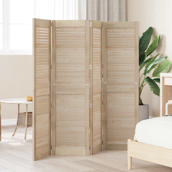 vidaXL Porte de Cabinet avec porte 4 pcs Naturel 140.5 x 2 x 59.5 cm