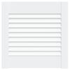vidaXL Porte d'armoire &agrave; persiennes blanc 39,5x39,4 cm pin massif