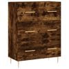 vidaXL Buffet ch&ecirc;ne fum&eacute; 69,5x34x90 cm bois d'ing&eacute;nierie