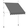 vidaXL Auvent manuel r&eacute;tractable 200 cm Anthracite