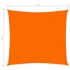 vidaXL Voile de parasol tissu oxford carr&eacute; 7x7 m orange