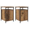 vidaXL Cabinet de chevet 2 pc Bois ancien 40 x 42 x 60cm