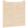 vidaXL Portes battantes 2 pc 100 x 50 cm Bois de pin massif Naturel