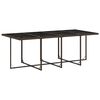 vidaXL Ensemble &agrave; manger de jardin avec coussins 13 pcs marron rotin