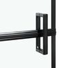 vidaXL &Eacute;cran de douche de bain Noir et Transparent 116 x 68 x 128 cm