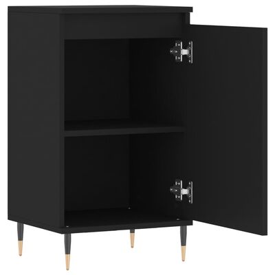 vidaXL Buffet noir 40x35x70 cm bois d’ingénierie