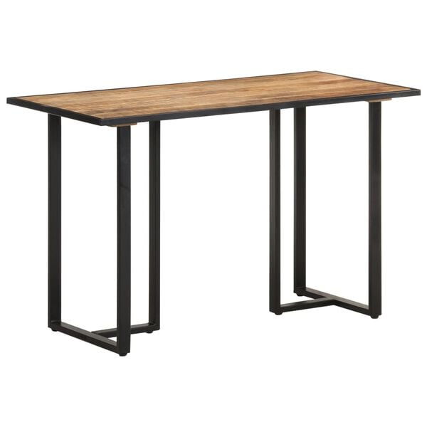 vidaXL Table &agrave; manger 120 cm Bois de manguier brut