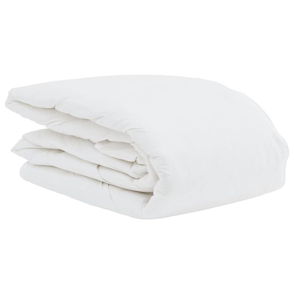 vidaXL Duvet d'&eacute;t&eacute; simple avec oreiller 2 pcs Blanc Plume de canard