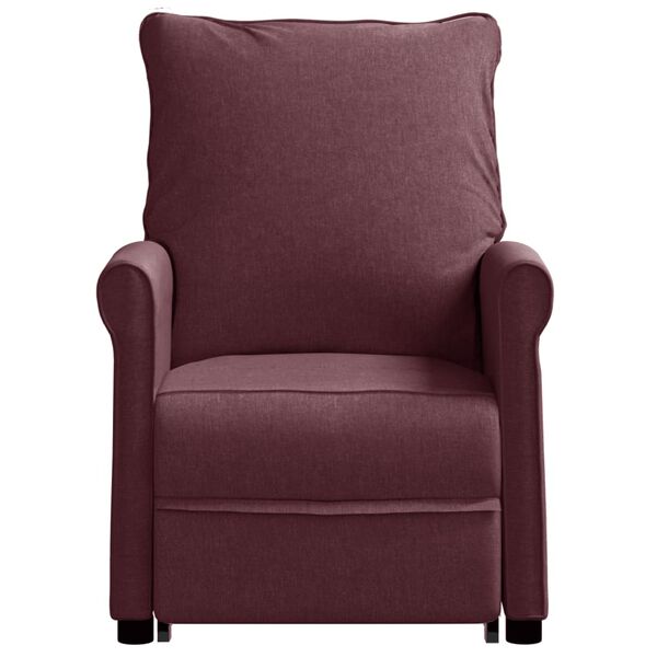 vidaXL Fauteuil de massage Violet Tissu