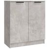 vidaXL Buffets 3 pcs gris b&eacute;ton bois d'ing&eacute;nierie