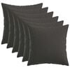 vidaXL Housse de coussin 6 pcs HEERLEN Gris fonc&eacute; 40 x 40 cm