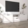 vidaXL Meuble TV Blanc 140x35x40 cm Bois d'ing&eacute;nierie