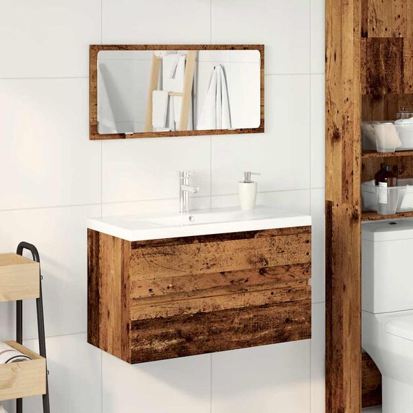 vidaXL Ensemble de meubles salle de bain bois d'ingénierie