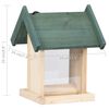 vidaXL Mangeoires &agrave; oiseaux 4 pcs Bois de sapin