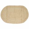 vidaXL Tapis de zone Naturel et Blanc 152 x 245 cm Jute