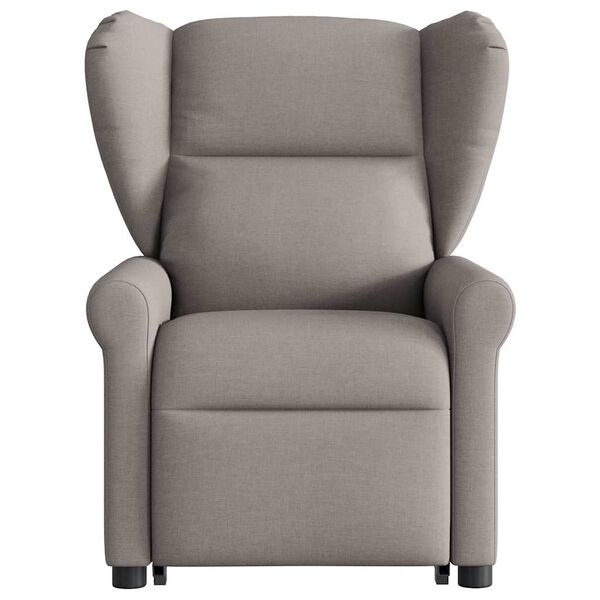 vidaXL Fauteuil inclinable &eacute;lectrique taupe tissu